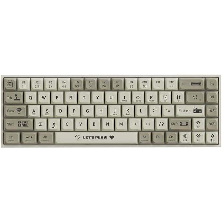 AJAZZ Keyboard AK680 Mechanical Gaming Keyboard Wired White Grey AJAZZ Keyboard AK680 Mechanical Gaming Keyboard Wired White Grey